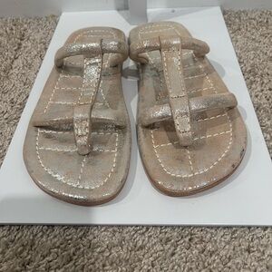 Free People Hadden metallic sandals size 8.5 NWOT